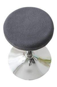 Manufacture of chair covers for round stools Design of solid color chair covers for beauty salons Specialty shop for elastic chair covers 27-35 36-45 SKSC019 side view